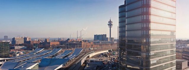 City from elevated view