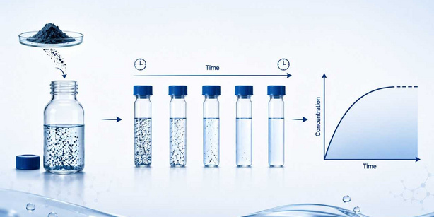 A picture with Test Tubes in front of a blue, neutral background