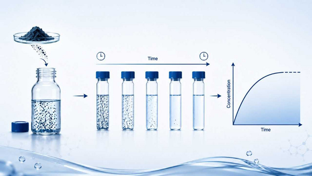 A picture with Test Tubes in front of a blue, neutral background