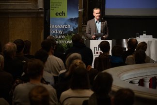 Co director of the ECH, Thilo Hofmann, during his welcoming address