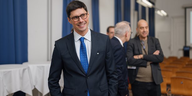 Michael Zumstein bei der Eröffnung des Christian Doppler Labors